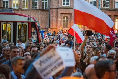 20. lipca - protest pod Sądem Okręgowym w Gdańsku