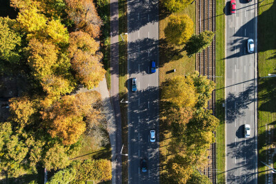 Aleja Zwycięstwa w jesiennej odsłonie