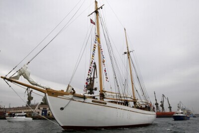 Bandera na STS Generał Zaruski