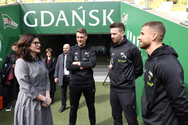 Zdjęcie Briefing prasowy przed meczem charytatywnym Lechia Gdańsk - Szachtar Donieck. 1