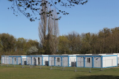 Budowa kompleksu kontenerowego dla osób bezdomnych zagrożonych koronawirusem