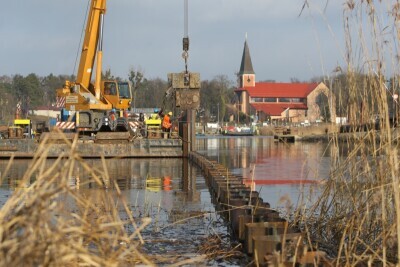 Budowa mostu na Wyspę Sobieszewską
