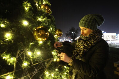 Choinka dzielnicowa - Śródmieście Biskupia Górka.
