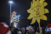 Choinka i iluminacje rozświetlone na Zaspie