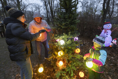 Choinka w dzielnicy Aniołki