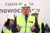 Chrzest walczaka w powstającym Porcie Czystej Energii.