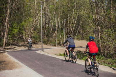 Ciąg pieszo-rowerowy do Parku Oruńskiego