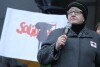 Czarny Protest pod siedzibą NSZZ Solidarność