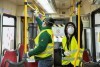 Dezynfekcja, sprzątanie i mycie tramwaju