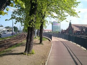 Droga rowerowa wzdłuż ul. 3-go Maja w Gdańsku