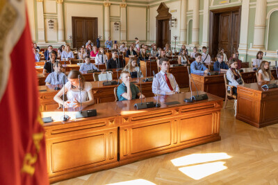 Dziecięca sesja w Radzie Miasta