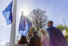 Rocznica przystąpienia Polski do Unii Europejskiej. Podniesienie flagi europejskiej na Górze Gradowej