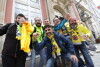 Feta kibiców Villarreal i Manchesteru na Długiej i Długim Targu.