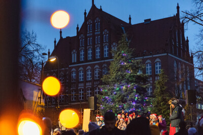 Gdańsk Siedlce. Rozświetlenie choinki dzielnicowej