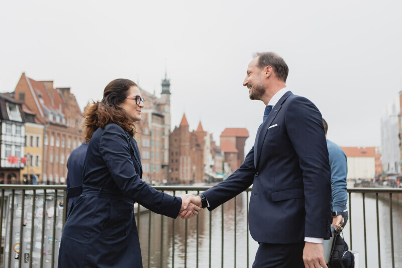 Zdjęcie Haakon, Książę Koronny Norwegii z wizytą w Gdańsku 1