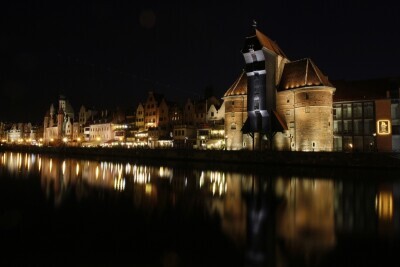 Iluminacja gdańskiego Żurawia