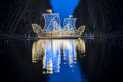 Iluminacje Świąteczne w Parku Oliwskim