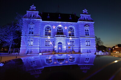 Iluminacje z okazji Dnia Europy.