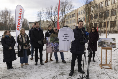 Inauguracja budowy basenu w Brzeźnie