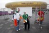 Irlandczycy i Hiszpanie w drodze na stadion