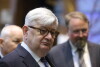 Joschka Fischer w Europejskim Centrum Solidarności
