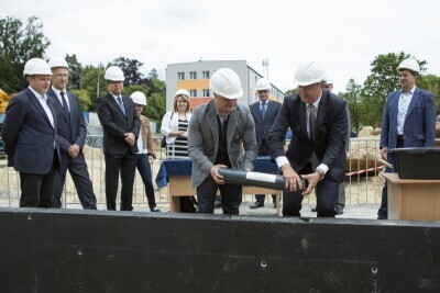 Kamień węgielny pod Halę Blanika