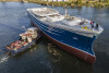 Karstensen Shipyard Poland. Wodowanie statku rybackiego Chris Andra