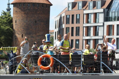 Kibice Brøndby IF  w Gdańsku