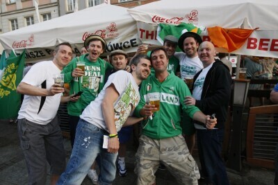 Kibice na Głównym Mieście