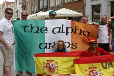 Kibice na Głównym Mieście