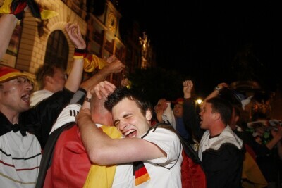 Kibice na Głównym Mieście po meczu ćwierćfinałowym