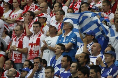 Kibice na Stadionie Narodowym