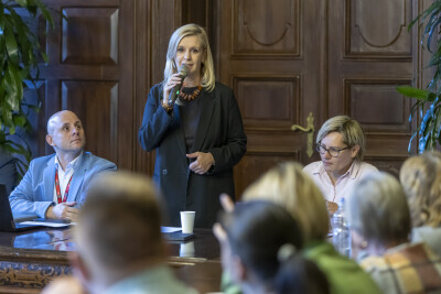 Kolegium Rad Dzielnic z udziałem wiceprezydentki Emili Lodzińskiej