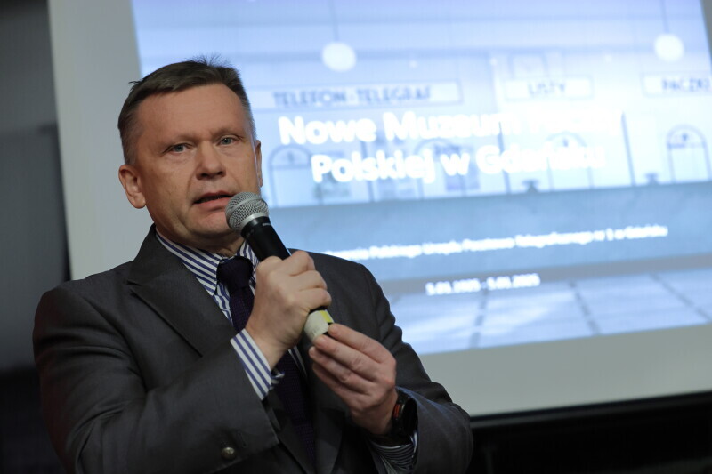 Zdjęcie Konferencja prasowa - Pożegnanie z wystawą stałą w Muzeum Poczty Polskiej w Gdańsku 1