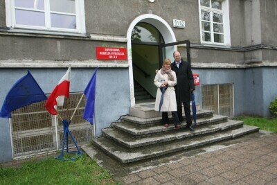 Magdalena i Paweł Adamowicz głosują