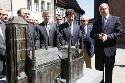 Makieta Bazyliki Mariackiej dla niewidomych