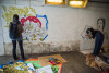 Malowanie muralu z Iwoną Zając