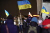 Manifestacja solidarności z Ukrainą na pl. Solidarności.