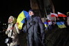 Manifestacja solidarności z Ukrainą na pl. Solidarności.