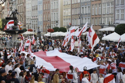 Marsz Białoruski. 9 sierpnia przypada druga rocznica sfałszowanych wyborów prezydenckich na Białorusi z 2020 roku.