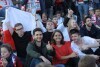 Mecz Polska - Niemcy kibice na Targu Węglowym