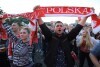 Mecz Polska - Niemcy kibice na Targu Węglowym