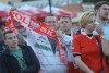 Mecz Polska - Niemcy kibice na Targu Węglowym
