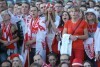 Mecz Polska - Niemcy kibice na Targu Węglowym