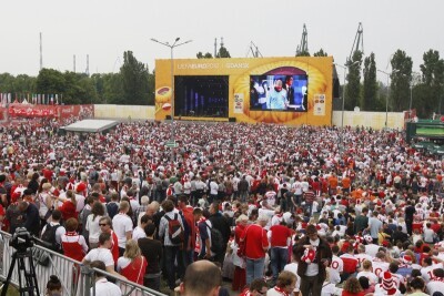 Mecz otwarcia w Strefie Kibica