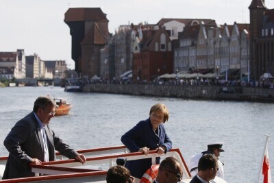 Merkel i Komorowski w Gdańsku