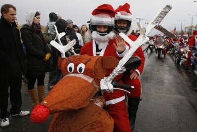 Mikołaje na motorach