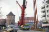 Montaż przęseł Mostu Stągiewnego