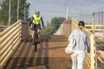 Most Siennicki otwarty dla pieszych i rowerzystów