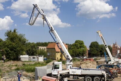 Na budowie Trasy Słowackiego